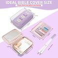 thumbnail image 3 of Funda para biblios KOPKOFT, de piel, color morado, tamaño grande, 3 of 7