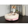 thumbnail image 7 of Scruffs® Ellen Donut Pet Bed, Textured Faux Fur and Tweed Design, Machine Washable with Non-Slip Base (XL) - Pink, 7 of 7