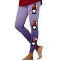 thumbnail image 1 of Zhanying Leggings de Sapin de Noël Rouges Taille Grand Lisses Sans Boulochage Leggings Noirs et Rouges Violet TG, 1 of 6