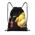 thumbnail image 1 of Pofeuu Pikmin Sac à Cordon Résistant à l'Eau 210D Design Pliable Compact Essentiels de Voyage Gym Yoga Léger Sac à Main-Moyen, 1 of 6