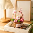 thumbnail image 4 of Crochet Kit Small Flower Basket Decoration, Crochet kit for Beginners, Beautiful Desktop Decoration Crochets kits for Adults, Friends, Unique Art and Craft, Home, Gift Idea, 4 of 6