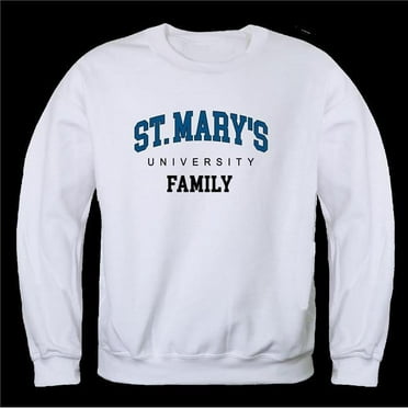 Saint Marys College Rattlers Family Crewneck Sweatshirt, White - Medium
