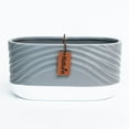 thumbnail image 1 of Set of 6 Gray And White Oval With Nature Tag Planter, 1 of 1