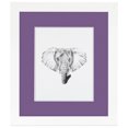 thumbnail image 2 of ArtToFrames 28x40" Matted Picture Frame with 24x36" Single Mat Photo Opening Framed in 1.25" Satin White Frame and 2" Grape Mat (FWM-3966-28x40), 2 of 8