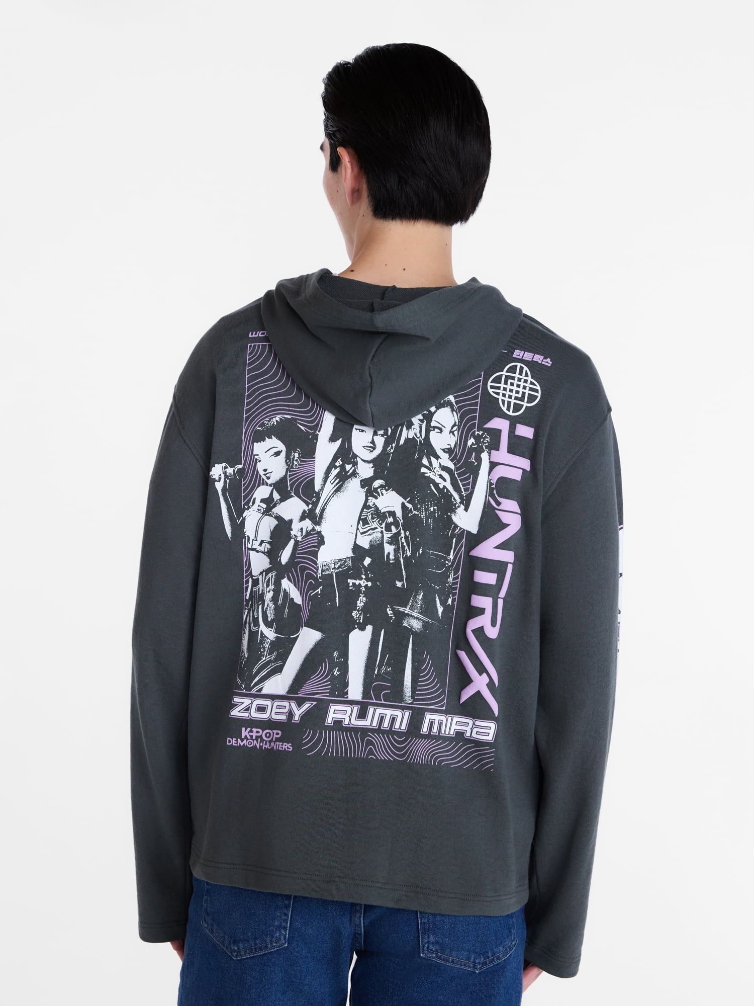 KPop Demon Hunters Men's and Big Men's Graphic Hoodie, Sizes XS-5XL