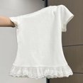 thumbnail image 5 of Eltusu Girls T-shirts, Pullover Lace Fahion Crew Neck Short Sleeve Tops White Size 2-3 T, 5 of 6