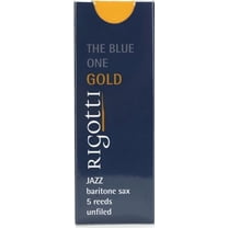 RG5.JSB Gold Jazz Baritone Saxophone Reeds - 2.5 Strong (5-pack)