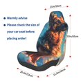 thumbnail image 3 of Daiia Colorful Cloud Shepherd Dog Printed Car Seat Cover - Waterproof & Sweatproof - Universal Fit, Machine Washable, Non-Slip - Seat Protector for Car, Truck, SUV, Van (1 Pack), 3 of 5