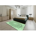 thumbnail image 4 of Ahgly Company Indoor Rectangle Patterned Mint Green Area Rugs, 2' x 4', 4 of 6