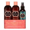 ($16 Value) Hask Monoi Coconut Sulfate-Free Nourishing Shampoo, Conditioner, 5-in-1 Leave-In Spray Hair Care Set, 3pc.