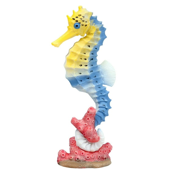 BESTYASH Ocean Animal Seahorse Toy Model, Multi-Color Plastic Figurine for Office Desk Decoration, Kids and Adults