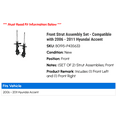 thumbnail image 2 of Front Strut Assembly Set - Compatible with 2006 - 2011 Hyundai Accent 2007 2008 2009 2010, 2 of 2
