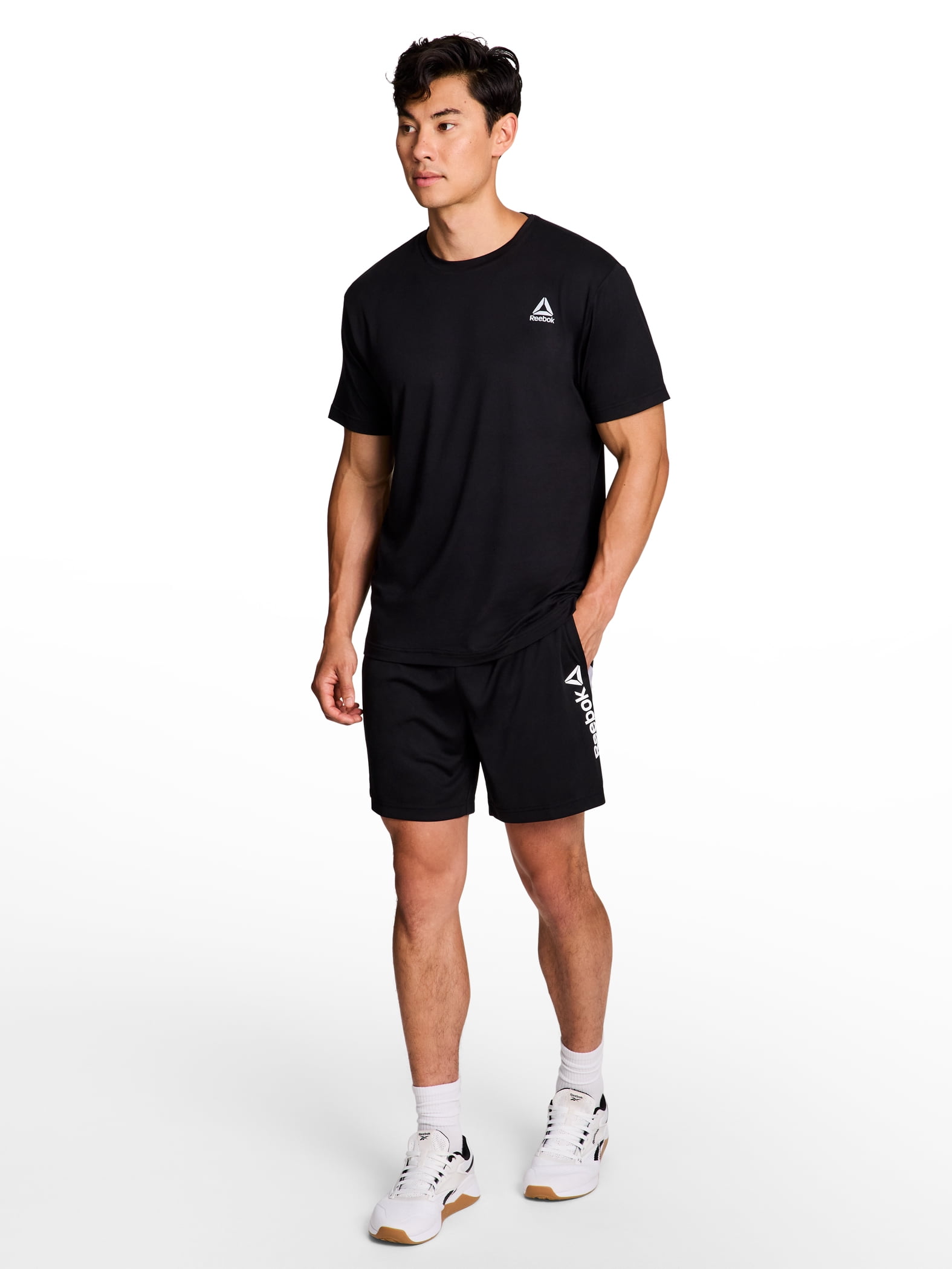 Reebok Men's Reebok Men's and Big Men's Champ Knit Performance Shorts, 6" Inseam, Sizes XS-3XL
