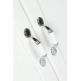 thumbnail image 2 of Mainstays 3" (76mm) Center-to-Center Classic Cabinet Pull, Chrome and White, 6 Pack, 2 of 7