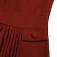 thumbnail image 6 of Women's Plus Size Midi Dress A-Line Swing Dress Flowy Casual Church Guest Dress, 6 of 8
