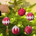 thumbnail image 6 of Twfbrm 12pcs Red Velvet Christmas Balls 80mm/3.14" Glitter Flocked Christmas Tree Ball Ornaments Xmas Decorative Hanging for Xmas Tree Wreath Garland Holiday Fireplace Decoration, 6 of 9