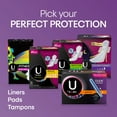 U by Kotex Click Compact Tampons, Super Plus Absorbency, Unscented, 18