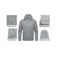 thumbnail image 5 of Little Donkey Andy Men's Packable Lightweight Hooded Jacket Windproof Windbreaker with Recycled Insulation Grey XL, 5 of 7