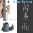 thumbnail image 4 of 4 Pack Walker Skis Glides, Universal Walker Accessories for Seniors Mobility Aid Accessory, 4 of 4