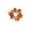 H, variant on geerera Fall Mini Wreath Candle Ring with Maple Leaves & Berries, Artificial Harvest Accent for Pillar Candles, Rustic Tabletop Decor for Thanksgiving & Halloween