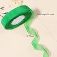 thumbnail image 4 of Nvzi 3/4 inch Green Sheer Organza Ribbon 50 Yards Chiffon Ribbon for Gift Wrapping Mother's Day Wedding Flower Bouquet Crafts（Green）, 4 of 4