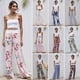 thumbnail image 4 of Pantalones casuales de mujer de Europa y Estados Unidos, pantalones holgados con cordones y estampados a la moda, 4 of 6