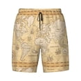 thumbnail image 4 of Lsque Mens Swim Trunks World Map Pattern - Bathing Suit Compression Liner - Beach Swim Shorts Swimwear - (S-3XL) - Stretch Quick Dry -3X-Large, 4 of 9