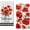 Poppy Red, variant on Hello Orange Spring/Summer Kitchen Dish Towel 2-Piece Set, Life is Sweet Tangerine Citrus Fruit Hand Towel for Drying, Baking, and Cooking, Checkered Farmhouse Home Kitchen Decoration 45.72 x 66.04cm