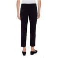 thumbnail image 2 of Mario Serrani Italy Women's Comfort Stretch Slim Fit Pants (8 x 30L Slim, Black), 2 of 2