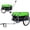 Black+Green, variant on 220lbs Foldable Aluminum Bike Cargo Trailer, 20in Wheel Grocery Hauler with Oxford Cover