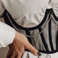 thumbnail image 5 of Babysbule Womens Clearance Shapewear Women's Court Mesh Corset Chain Body Shaping Clothes Belted Girdle Shapewear, 5 of 9