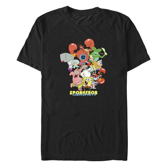 Men's SpongeBob SquarePants Group Pose Graphic T-Shirt