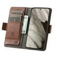 thumbnail image 3 of Allytech Wallet Case for Google Pixel 8, RFID Blocking Vintage PU Leather Cards Slots Flip Folio Stand Magnetic Closure Shockproof Phone Case Cover for Google Pixel 8, Darkbrown, 3 of 8