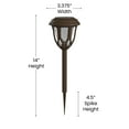 thumbnail image 6 of Flash Furniture 8 Piece Modern Brown LED Solar Pathway Light, 8 Lumens, 6 of 11