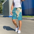 thumbnail image 6 of Balery World Map With Animal Men's Cotton Knit Pajama Shorts Waistband & Pockets,Short Pajama Pants-X-Large, 6 of 8