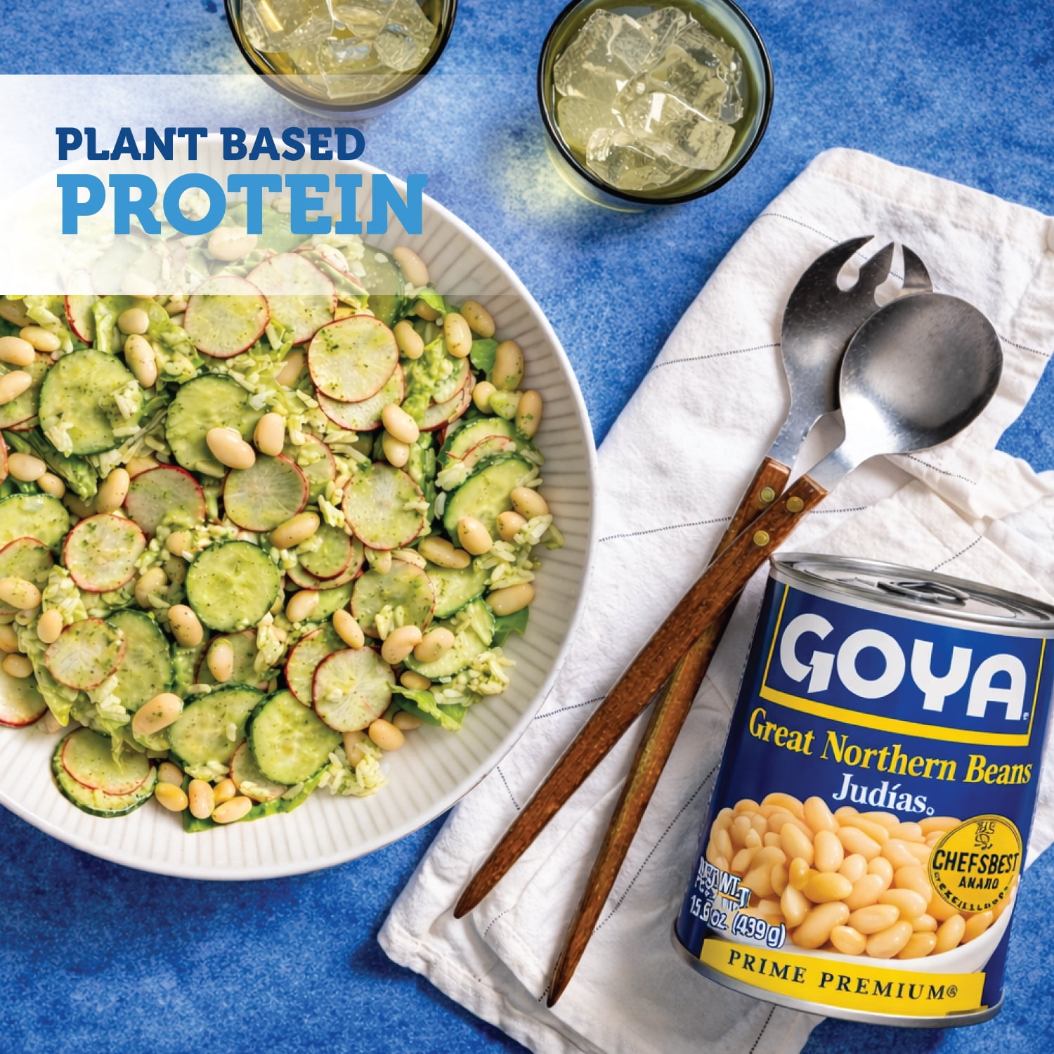 (7 pack) Goya Goya Great Northern Beans, 15.5 oz