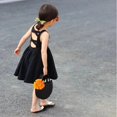 thumbnail image 4 of 2022 Robe d'Été Noire Sans Manches pour Filles Robes de Princesse Dos Creux Robe de Fête Robes pour Enfants Vêtements pour Filles, 4 of 5