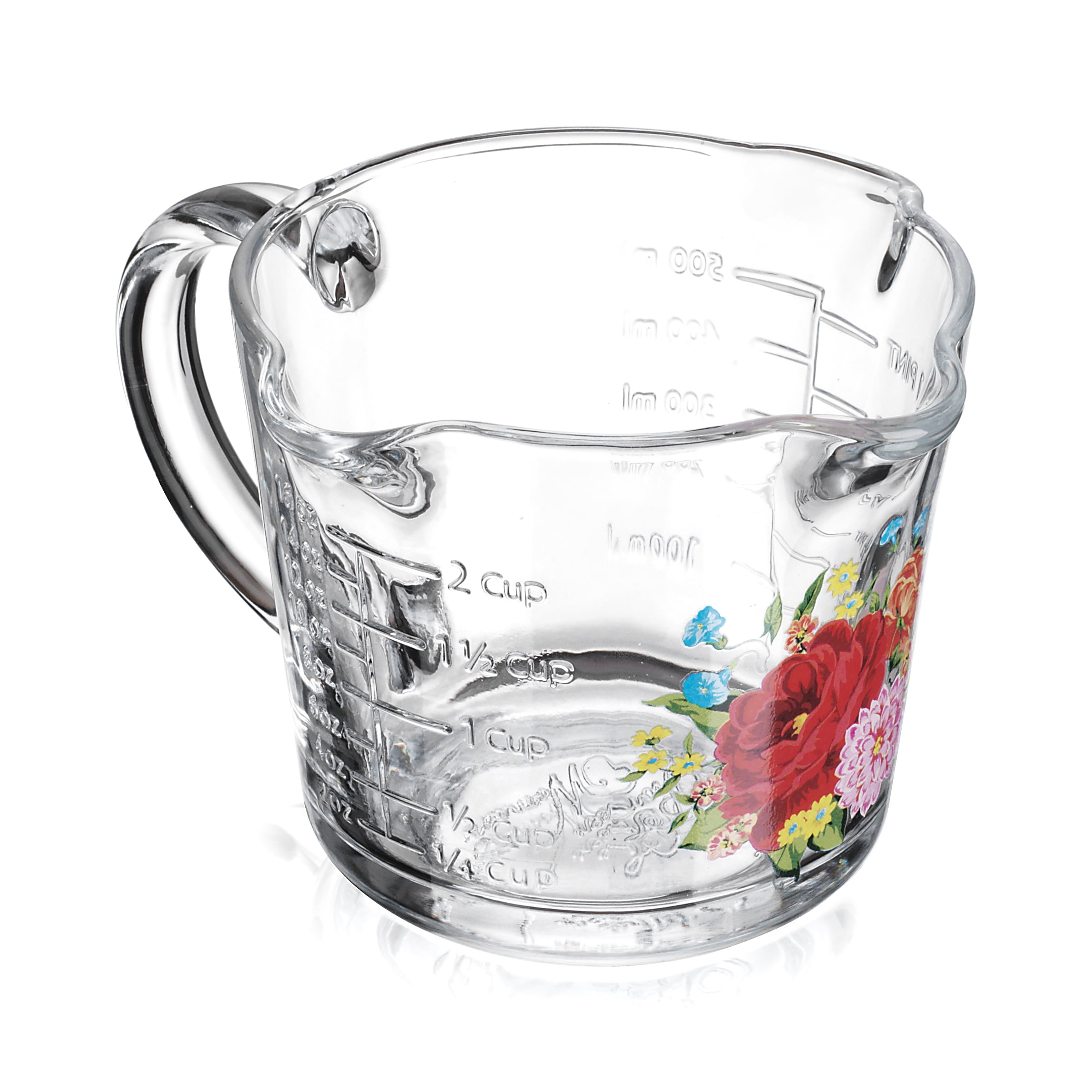 The Pioneer Woman Glass Measuring Cup Sweet Rose Walmart Com The Pioneer Woman Glass Measuring Cup Sweet Rose Walmart Com