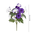 thumbnail image 3 of Plastic Simulation Flowers, Artificial Floral Arrangement With Shaping Embossing, for Wedding Decoration and Home Decor, Purple, 3 of 7