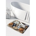 thumbnail image 3 of Carolines Treasures DAC1739RUG 19 x 27 in. Unisex Bichon Frise Fall Kitchen Pumpkins Memory Foam Kitchen Mat, 3 of 5