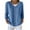 Blue, variant on Ribbed Knit Cardigan Sweaters for Women Plus Size Button Down Cardigans Warm Casual V Neck Sweater Coat Loose Long Sleeve Knitwear