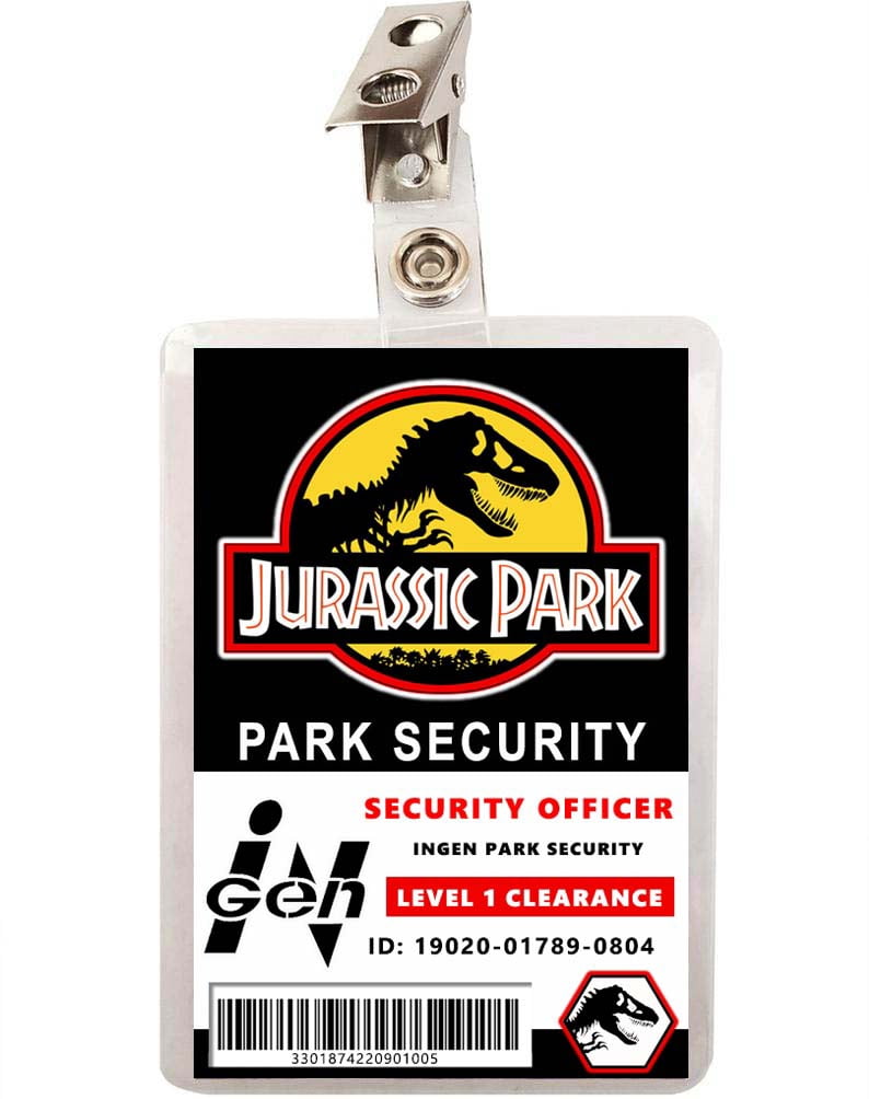 Dinosaur Park Ranger License & Security Set of 2 ID Badges