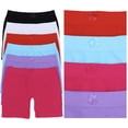 thumbnail image 3 of ToBeInStyle Girls' Pack of 6 Seamless Layering Under Skirt Modesty Shorts - Large, 3 of 6