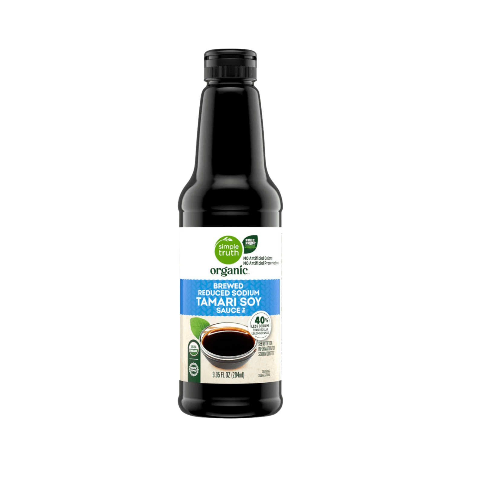 Simple Truth Organic Brewed Reduced Sodium Tamari Soy Sauce 9.95 fl oz , 3 Pack  + Bonus