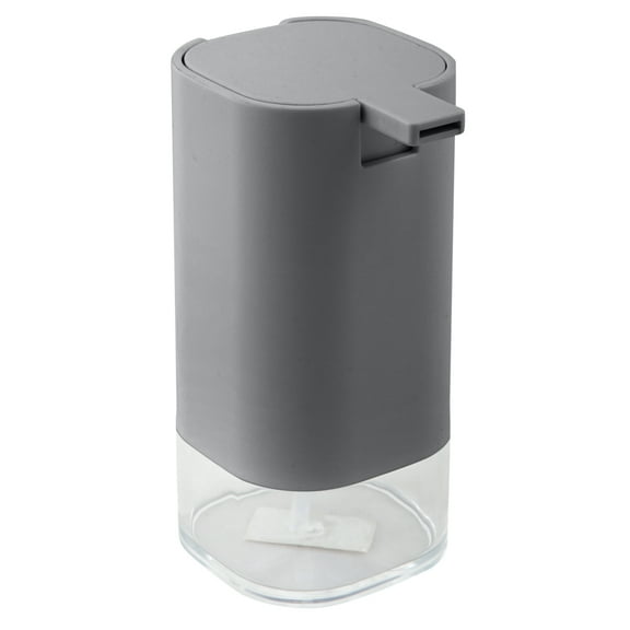 Bath Bliss Acrylic 14 oz Soap Pump Dispenser, Grey