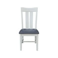 thumbnail image 5 of International Concepts Ava Solid Wood Dining Side Chair in White (Set of 2), 5 of 9