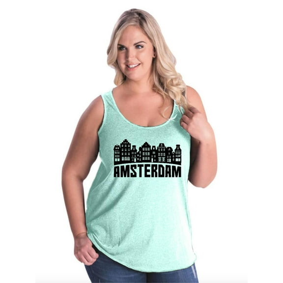 Normal is Boring - Women's Plus Size Tank Top, up to Size 28 - Amsterdam
