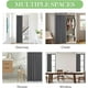 thumbnail image 5 of Cortinas para armario con ganchos, estilo acordeón, opacas, para proteger la privacidad, divisor de ambientes plegable plisado para baño y dormitorio, 1 panel, ancho 38 x largo 80, gris, 5 of 8