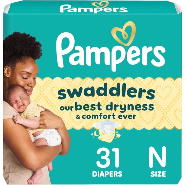 Pañales Pampers Swaddlers Talla 0 Recién Nacido 31 unidades