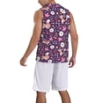 thumbnail image 2 of Sikiie Cute Squirrel Floral Basketball Jersey Reversible Men's Mesh Athletic Sports Shirts Training Practice S-4XLLarge, 2 of 6